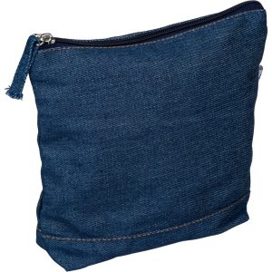 Kosmetiktasche aus recyceltem Denim für Ihre Werbung
